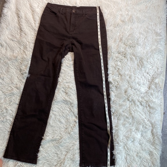 NYDJ Brown Straight Denim Jeans - Picture 6 of 9
